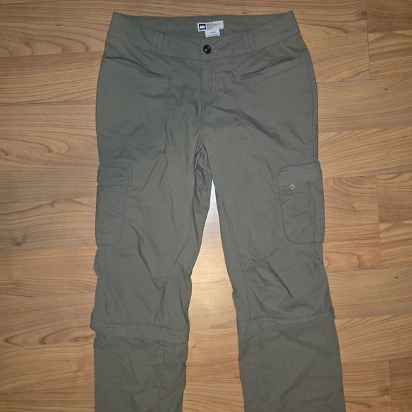 REI Green Track Pants with Technical Fabric - Picture 1 of 13